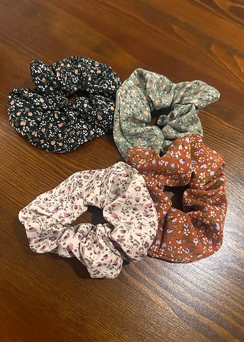 Bohem Çok Renkli Elastik Kumaş Saç Tokası Seti - Görsel 6