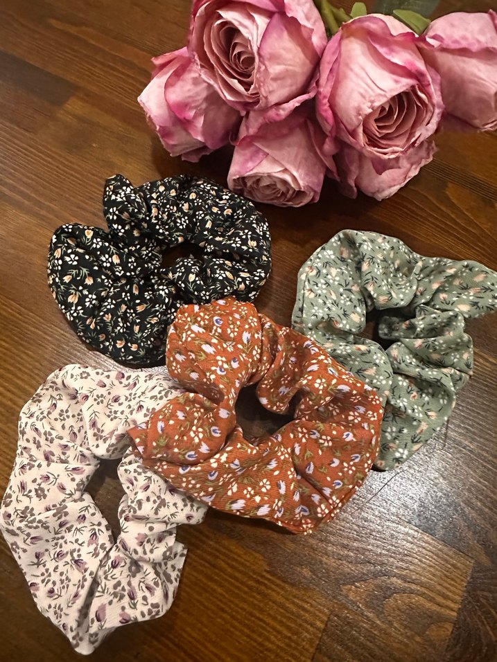 Bohem Çok Renkli Elastik Kumaş Saç Tokası Seti - Görsel 2