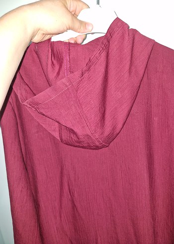 Bordo Uzun Bohem Kadın Elbise - Görsel 5