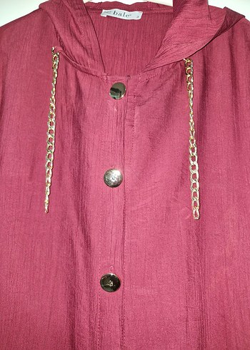 Bordo Uzun Bohem Kadın Elbise - Görsel 3