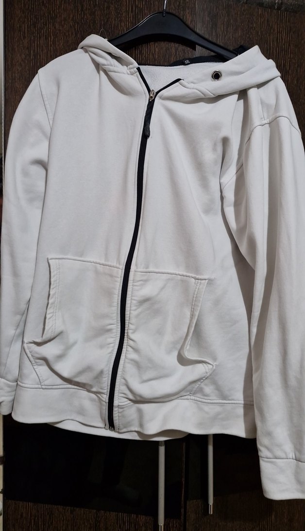 Fermuarlı Beyaz erkek Ceket - Görsel 3