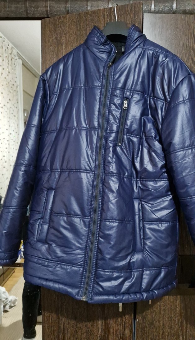 Parlak Mavi Kadın Kışlık Ceket - Görsel 2