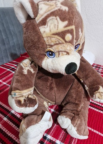 Kahverengi ve Gri Desenli Peluş Oyuncak - Görsel 2