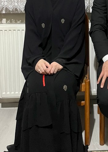 m Beden siyah Renk Beyza Abaya