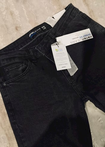 Koton Siyah Koton Jeans Skinny fit Erkek Denim Pantolon