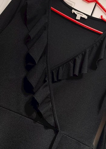 Uzun Kollu Siyah Ofis Elbisesi - Görsel 3