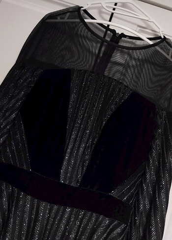 Siyah Dizüstü Abiye Elbise - Görsel 2