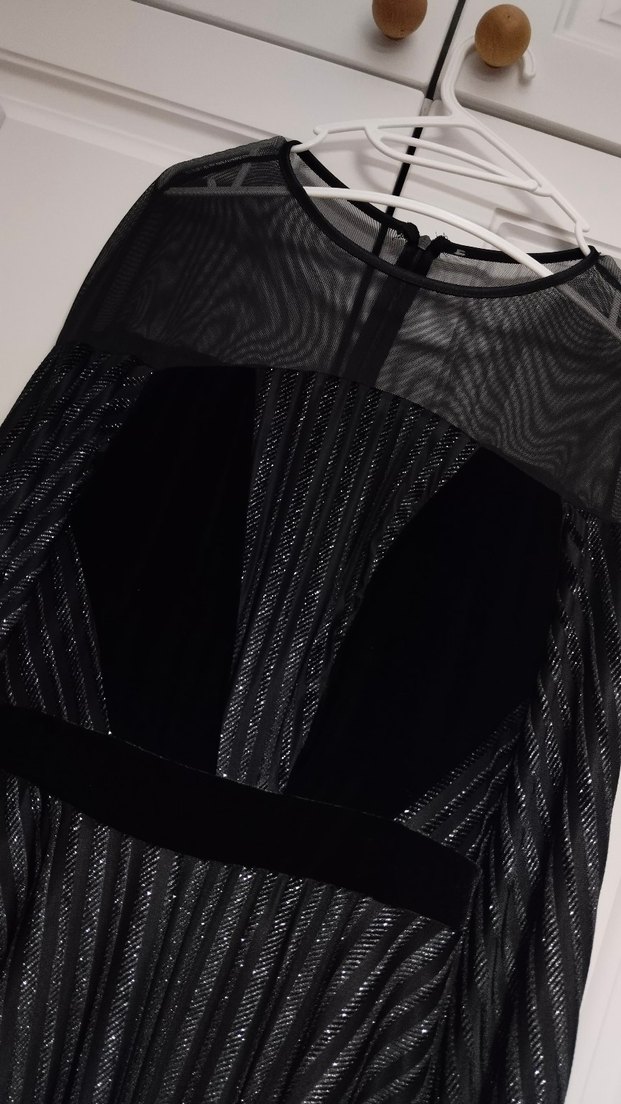 Siyah Dizüstü Abiye Elbise - Görsel 2