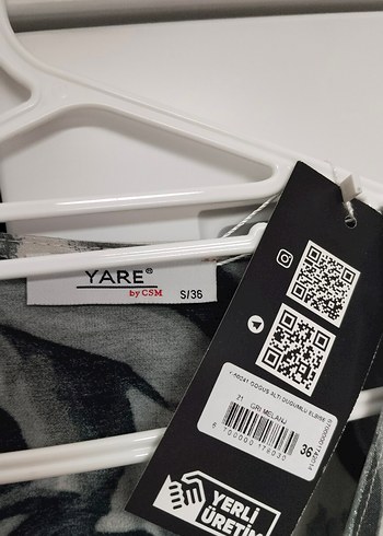 Gri Batik Desenli Dizüstü Kadın Elbise - Görsel 4