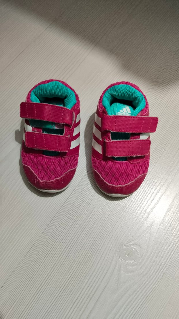 Kız Çocuk Pembe Cırt Cırtlı Spor Ayakkabı - Görsel 2