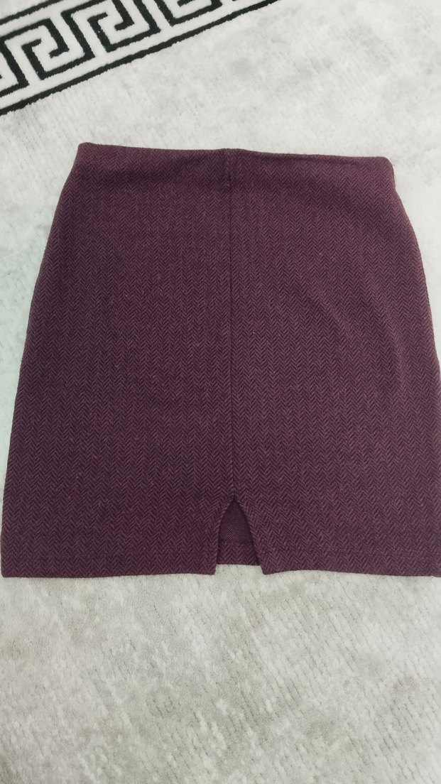 Bordo Kadın Etek - Görsel 4