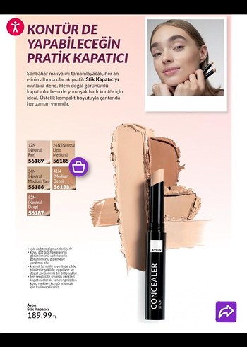Avon Pratik Stik Kapatıcı - Açık Bej