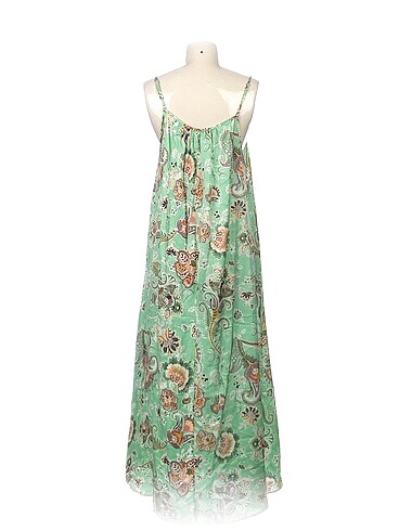 l Beden BSL FASHION Uzun Elbise %70 İndirimli.