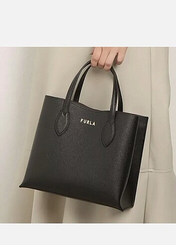 FURLA small Deri tote çanta. Orjinal faturalı