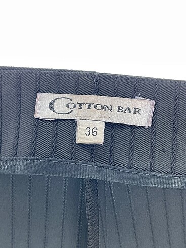 36 Beden siyah Renk Cotton Bar Kumaş Pantolon %70 İndirimli.