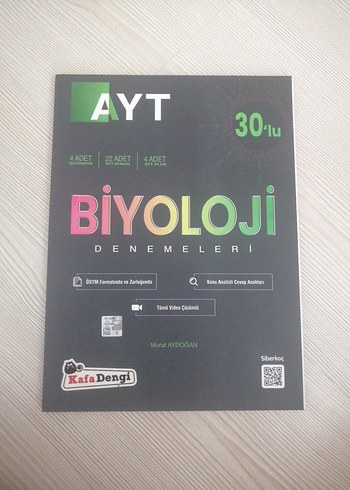 AYT Biyoloji Denemeleri 30'lu Kitap