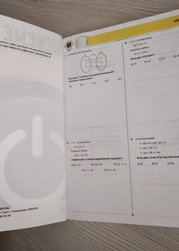  Beden Deneme Deposu Fonksiyonlar Konu Denemeleri