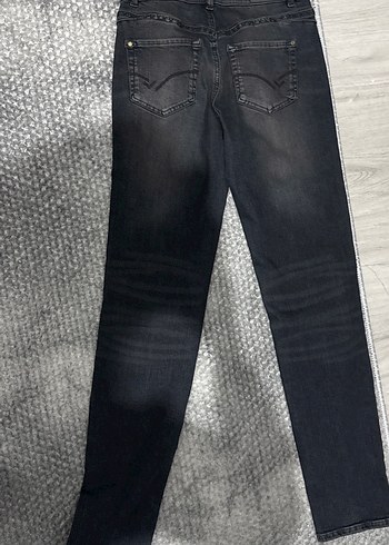 s Beden Gri Kadın Denim Pantolon