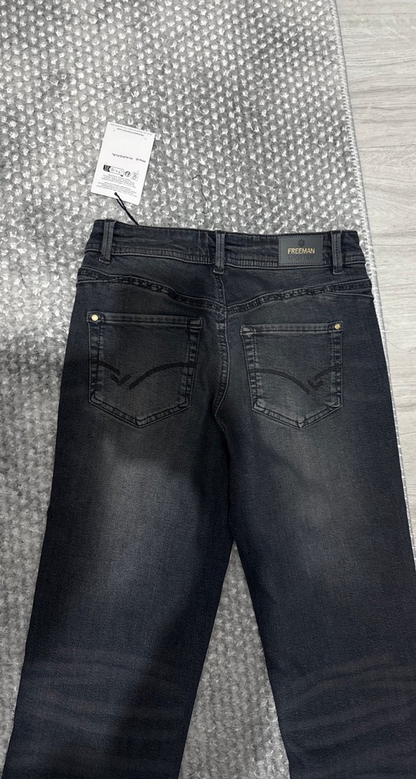 Gri Kadın Denim Pantolon - Görsel 4