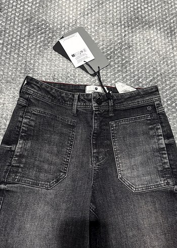 Gri Kadın Kot Pantolon, - Görsel 2