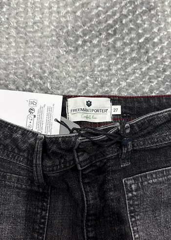 Gri Kadın Kot Pantolon, - Görsel 3