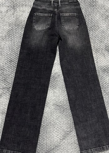 Gri Kadın Kot Pantolon, - Görsel 4