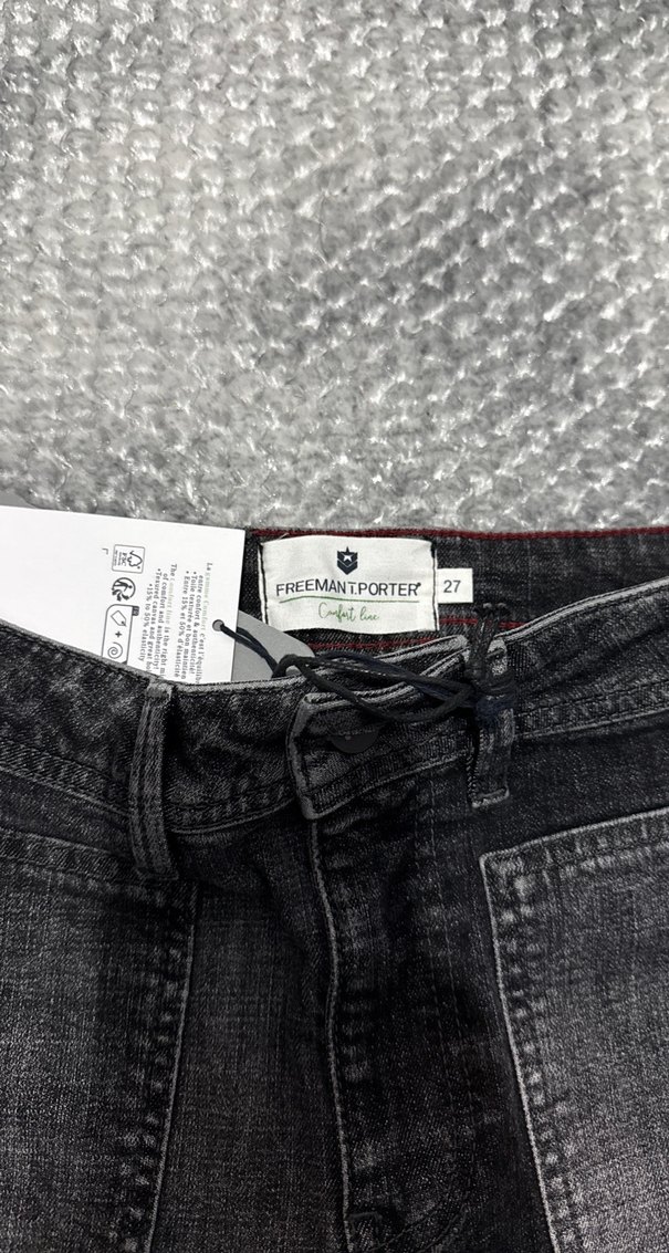 Gri Kadın Kot Pantolon, - Görsel 3