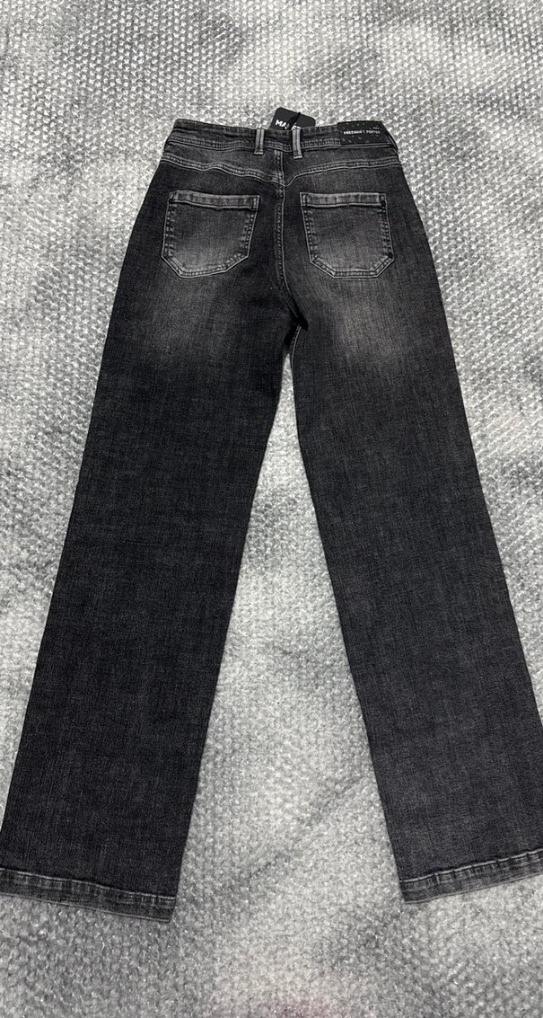 Gri Kadın Kot Pantolon, - Görsel 4