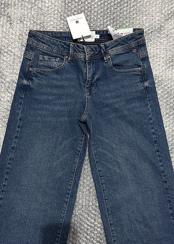 Kadın Denim Geniş paça pantolon - Görsel 2