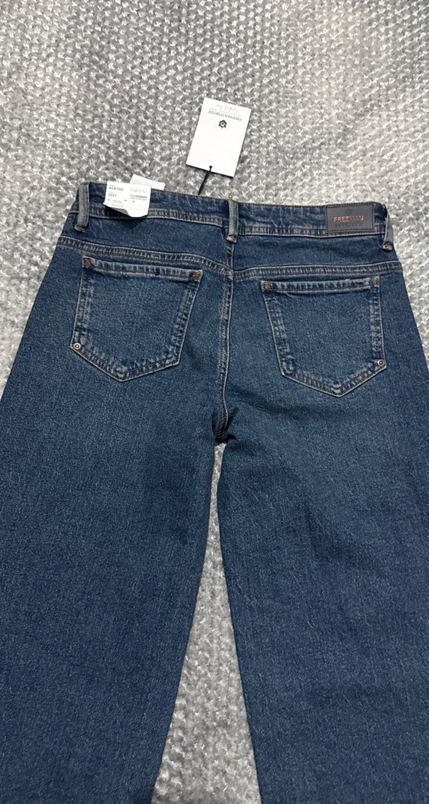 Kadın Denim Geniş paça pantolon - Görsel 4