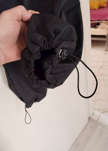s Beden Kadın Siyah Salaş Pantolon