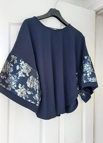 Kimono kollu bluz 