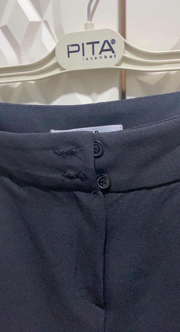 Düğmeli Siyah Kadın Blazer Ceket - Görsel 5