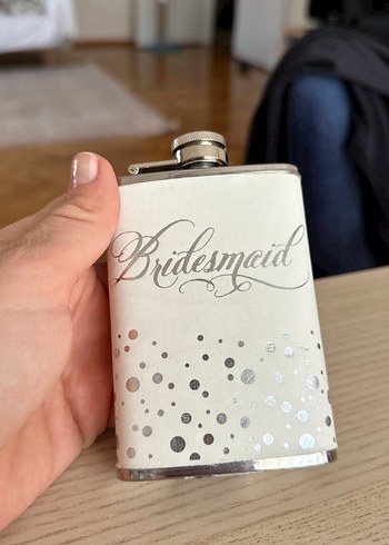 Beden Renk Bridesmaid Yazılı Kadın Parfüm Şişesi