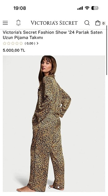 Victoria s Secret Victorias Secret leopar pijama takımı