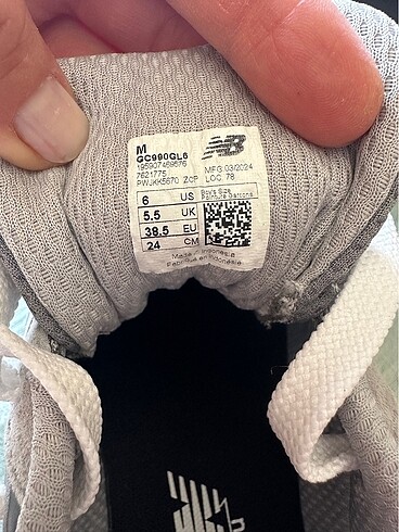 38,5 Beden gri Renk New Balance 990