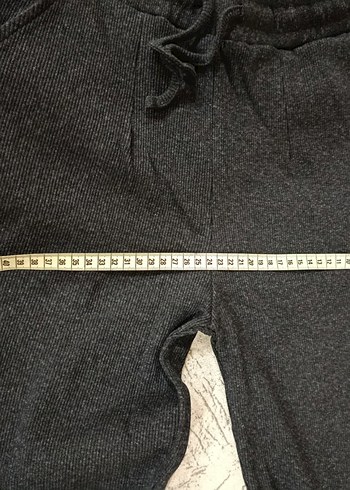 Antrasit renk ikili takım bol paça kaşkorse esnek kumaş - Görsel 7