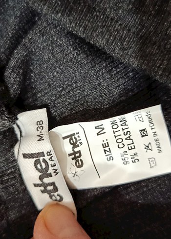 Antrasit renk ikili takım bol paça kaşkorse esnek kumaş - Görsel 8