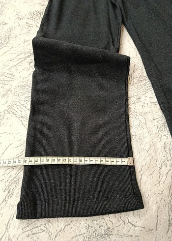 Antrasit renk ikili takım bol paça kaşkorse esnek kumaş - Görsel 6