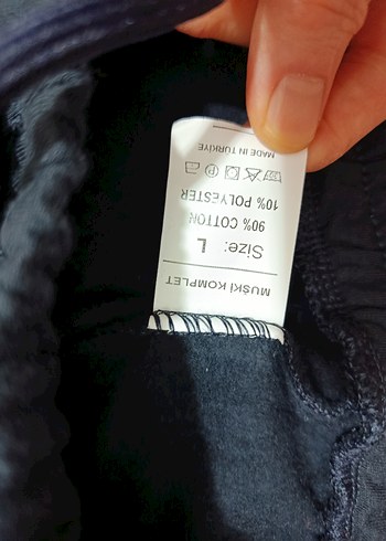 Lacivert Bol Kesim erkek Eşofman Altı - Görsel 3