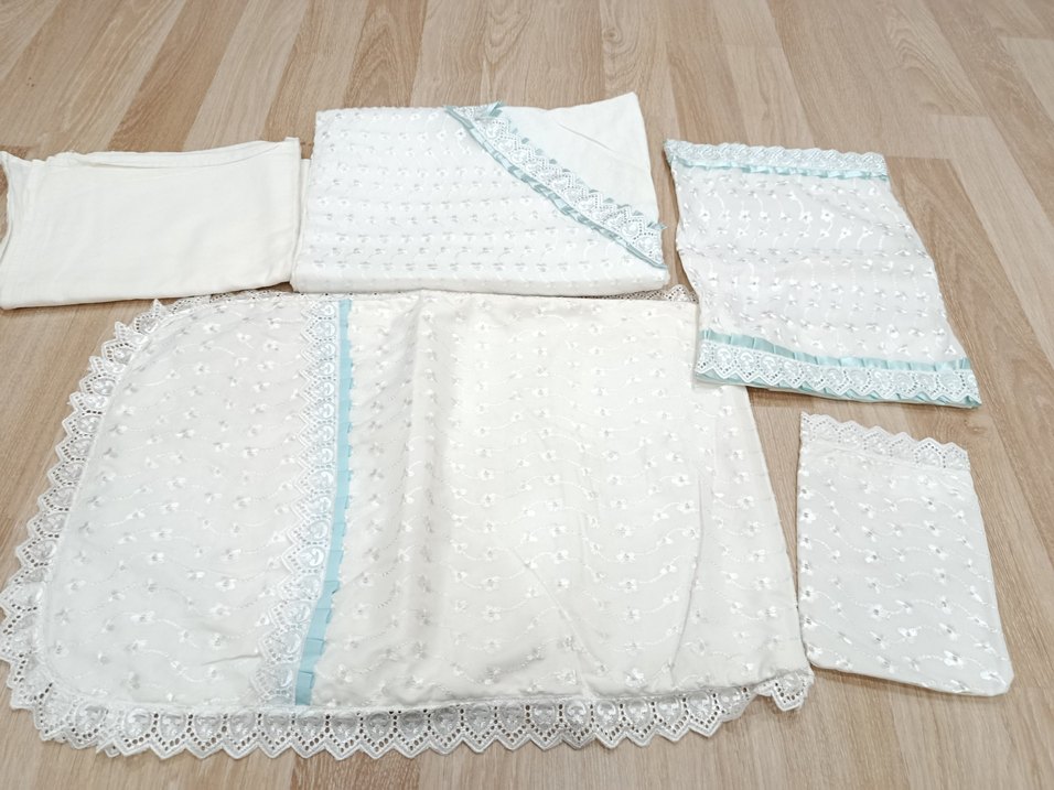 Nakışlı Beyaz Bebek nevresim - Görsel 2