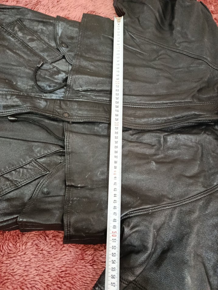 Kürk Detaylı Siyah Deri Kadın Ceket - Görsel 4