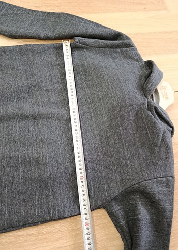 Erkek Çocuk Gri Denim Sweatshirt - Görsel 4