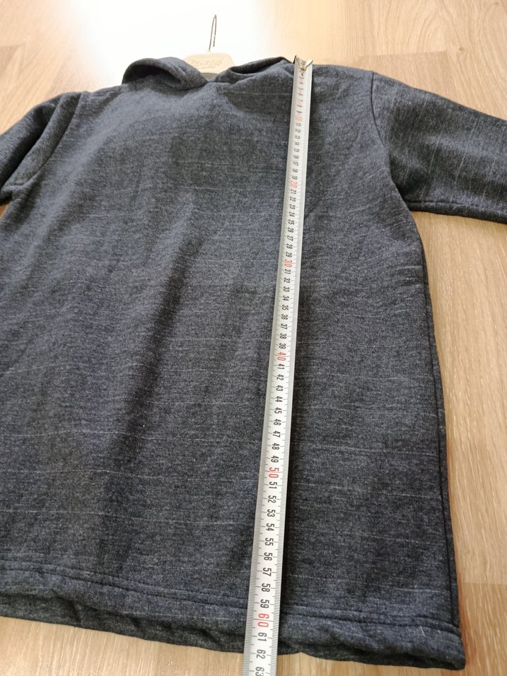 Erkek Çocuk Gri Denim Sweatshirt - Görsel 3