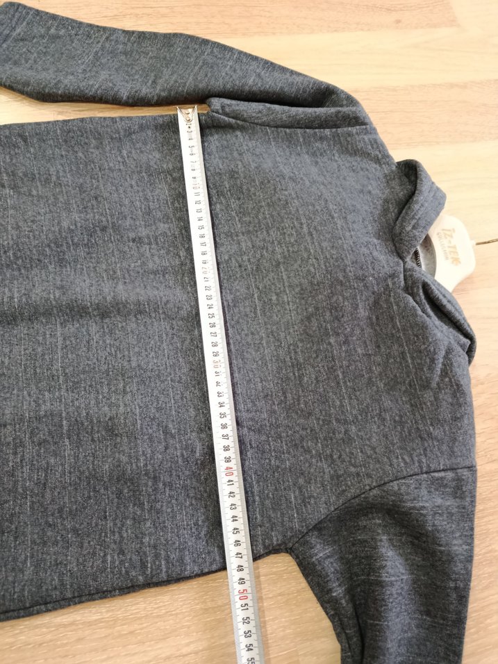 Erkek Çocuk Gri Denim Sweatshirt - Görsel 4