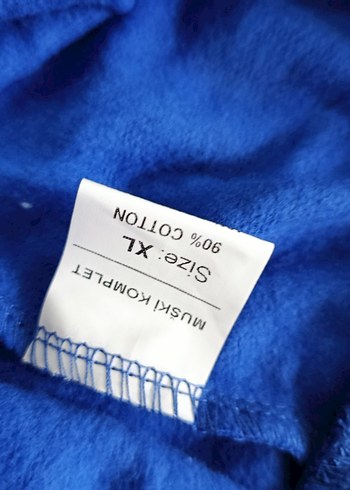 Kadın Mavi Pamuklu Bağcıklı Eşofman Altı - Görsel 2