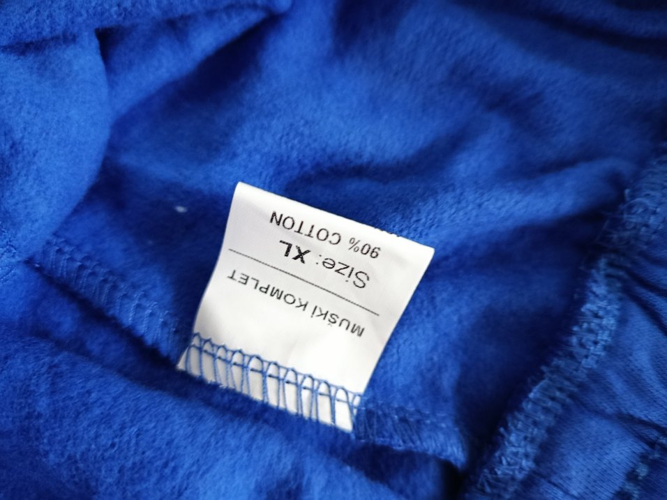 Kadın Mavi Pamuklu Bağcıklı Eşofman Altı - Görsel 2