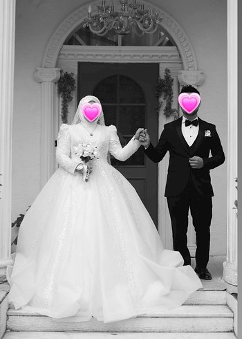 Klasik Beyaz Prenses Gelinlik - Görsel 2