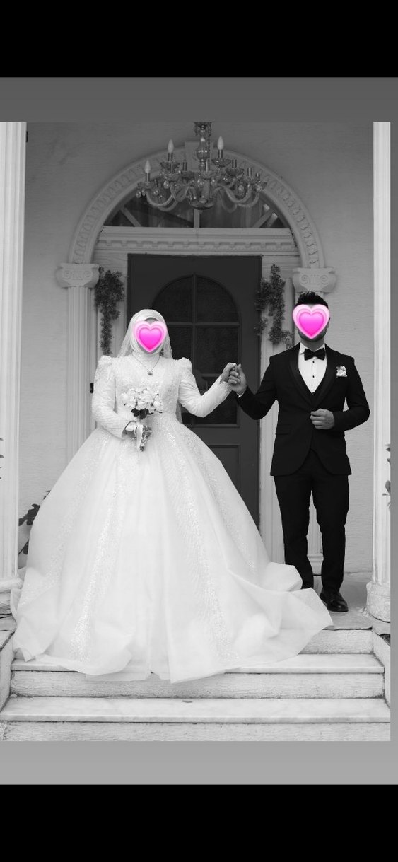 Klasik Beyaz Prenses Gelinlik - Görsel 2