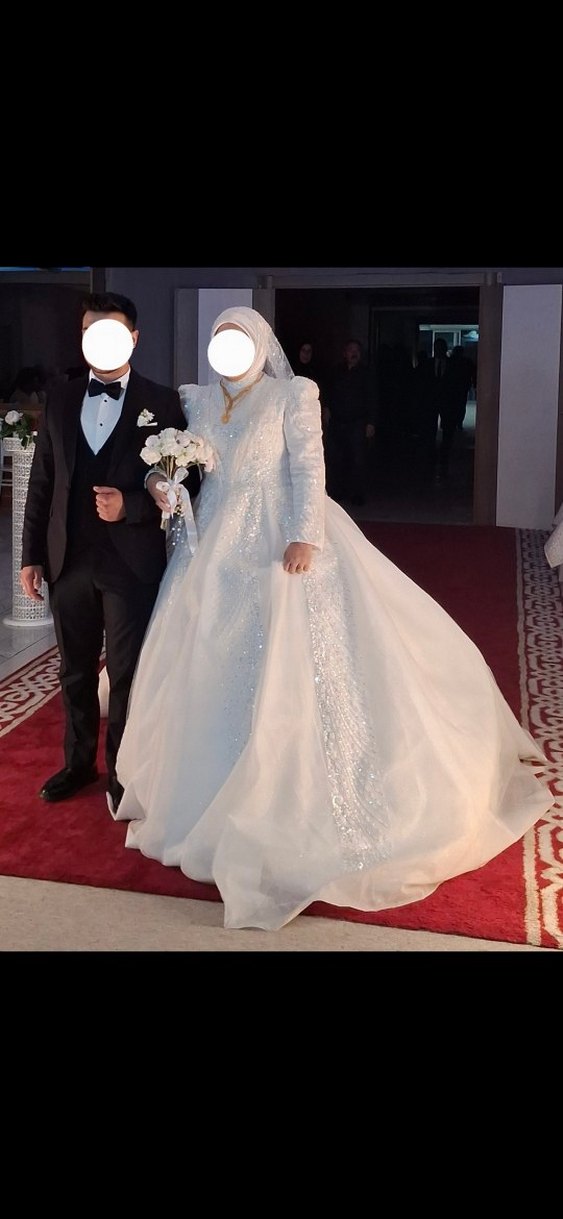 Klasik Beyaz Prenses Gelinlik - Görsel 3